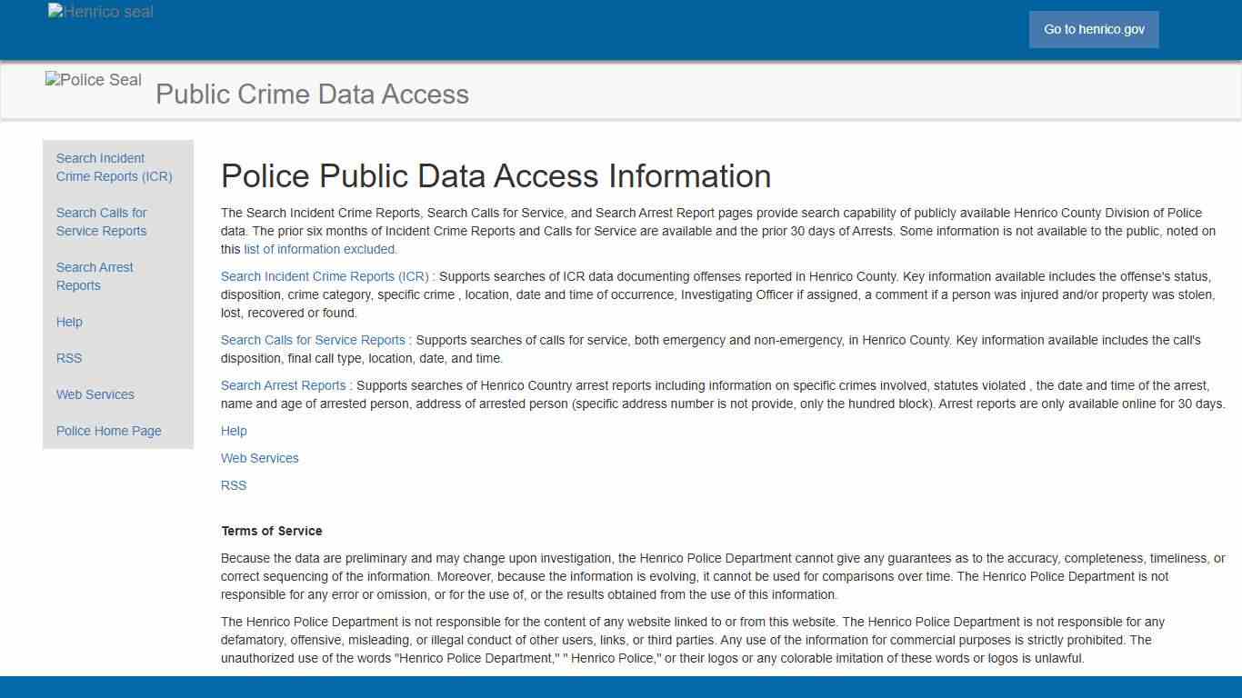 Henrico seal - Henrico County